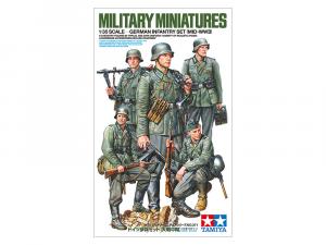 Tamiya 1:35 German Infantry Set (Mid-WWII) figuuri