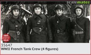 1:35 WWII French Tank Crew (4 figures)