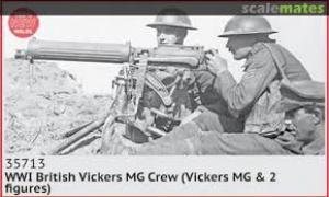 1:35 WWI British Vickers MG Crew