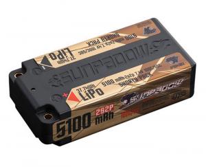 Li-Po Battery 2S 7,4V 5100mAh 100C Shorty Gold