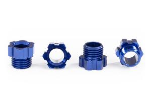 Traxxas Stub Axle Nut Alu Blue (4) TRAXX TRX8886X