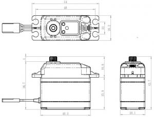 Servo SB-2272MG  7Kg 0,032s HV Alu Brushless Metal Gear