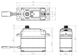 Servo SB-2273SG  28Kg 0,095s HV Alu Brushless Steel Gear