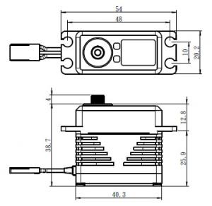 SB-2292SG Servo 45Kg 0,055s 8,4V Alu Brushless Steel Gear