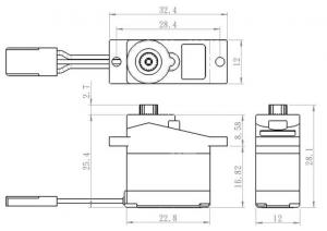 SH-0253 Servo 2,2Kg 0,09s Alu Micro