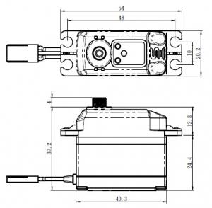 Servo SV-1270TG  35Kg 0,11s HV Alu Coreless Titanium Gear