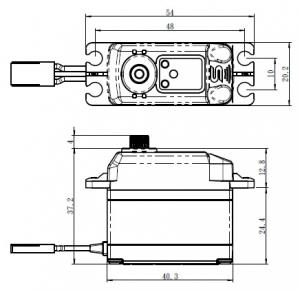 Servo SV-1272SG  30Kg 0,10s HV Alu Coreless Steel Gear