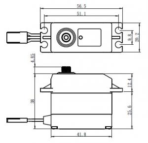 Servo SW-0230MG  8Kg 0,13s HV Metal Gear WP