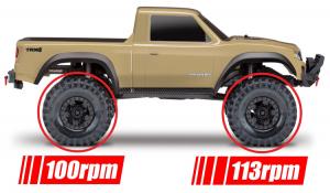 Traxxas Ring- & differential pinion gear Overdrive 12/33T CNC TRX-4 TRX8287
