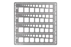 Tamiya Modeling Template (Square, 1-10mm) sapluuna