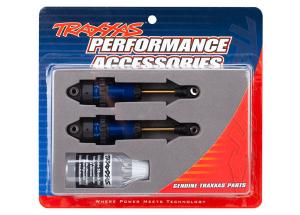 Traxxas Shocks Blue GTR Long without springs (2) TRX7461