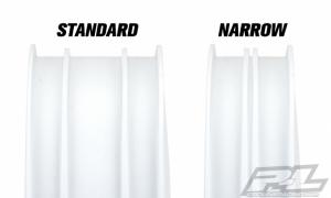 Velocity Narrow 2.2" Hex Carpet Front White Wheels (2)