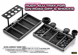 HUDY Alu Tray for On-road Diff and Shocks