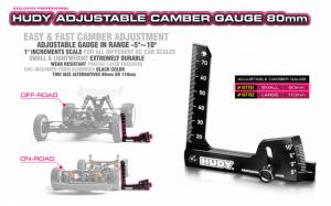 Hudy Adjustable Camber Gauge 80mm 107761