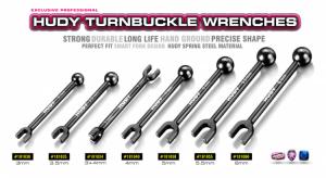 Hudy Spring Steel Turnbuckle Wrench 3 & 4mm 181034