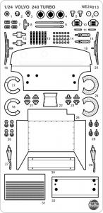 1:24 Volvo 240 Turbo, Detail Up Parts