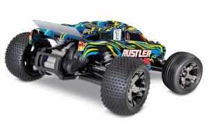 Traxxas Rustler VXL 2WD 1/10 RTR TQi TSM Yellow w/o Batt/Charger TRX37076-4-YLW