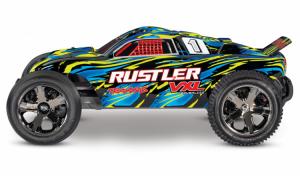 Traxxas Rustler VXL 2WD 1/10 RTR TQi TSM Yellow w/o Batt/Charger TRX37076-4-YLW