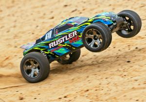 Traxxas Rustler VXL 2WD 1/10 RTR TQi TSM Yellow w/o Batt/Charger TRX37076-4-YLW