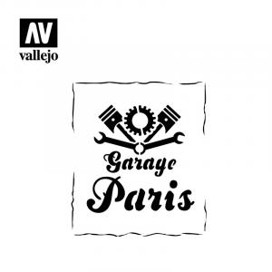 1:35 STENCIL VINTAGE GARAGE SIGN