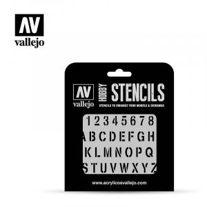 1:35 STENCIL STAMP FONT