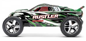 Traxxas Rustler 2WD 1/10 RTR TQ Green - With Batt/Charger TRX37054-1-GRN
