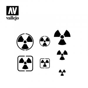 STENCIL RADIOACTIVITY SIGNS