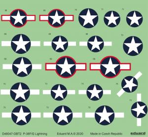 1:48 P-38F/G Decal set