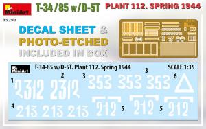 1:35 T-34-85 w/D-5T. Plant 112, 1944