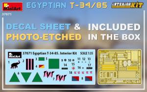 1:35 Egyptian T-34-85. Interior Kit