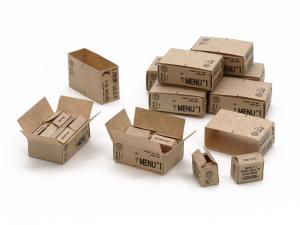 Tamiya 1:35 U.S. 10-In-1 Ration Cartons (WWII) lisätarvike