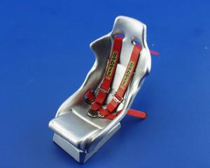 1:24 Seatbelts Sparco 4 points Red