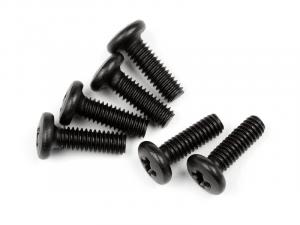 Button Head Screw M2.5 x 8mm 6Pcs