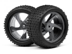 Maverick 1/18 Truggy Wheel and Tyre Assembly (Ion XT) MV28047