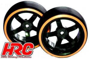 Tires - 1/10 Drift - mounted - 5-Spoke B