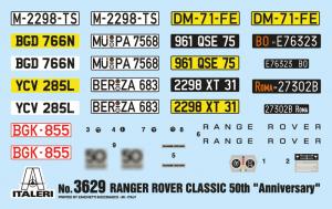 Italeri 1:24 RANGE ROVER CLASSIC - 50TH Ann.
