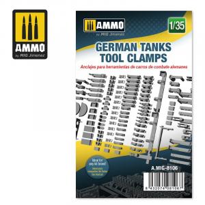 1/35 GERMAN TANKS TOOL CLAMPS (3D printed)