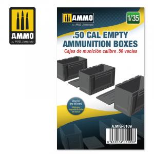 1/35 .50 CAL EMPTY AMMO BOXES (3D printed)
