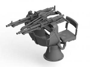 1:35 Zwillingssockel 36, WWII AA Gun 