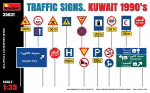 1:35 Traffic Signs. Kuwait 1990's