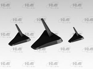 Aircraft Models Stands (1:48,1:72,1:144) Black