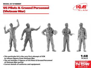 1:48 US Pilots & Ground Personnel (Vietnam) 5 figures