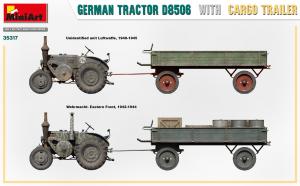 1:35 German Tractor D8506 with Cargo Trailer
