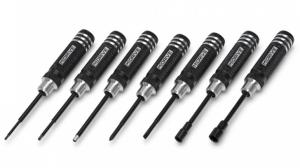 Mini Tool Set Hex & Nut Drivers + Flat & Cross 7-pieces