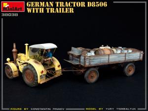 1:35 German Tractor D8506 with Trailer