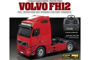 Tamiya RC Volvo FH12 full op. Red RTR rc-kuorma-auto