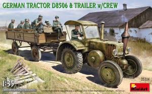 1:35 Tractor D8506 with Trailer & crew