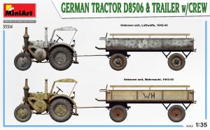 1:35 Tractor D8506 with Trailer & crew