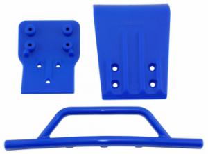Front Bumper & Skid Plate for the Traxxas Slash 4x4 - Blue