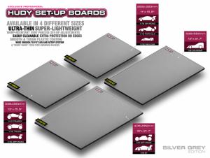 Hudy Flat Set-up Board for 1/8 Off-road LW Grey 108702